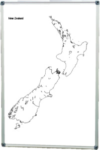 Products: Map of New Zealand - Whiteboards NZ