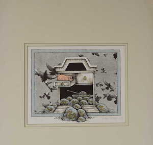 artwork: Pig in a coal range