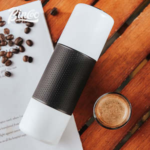 Outdoor Coffee: White Portable Coffee Maker, Espresso Maker – 80ML