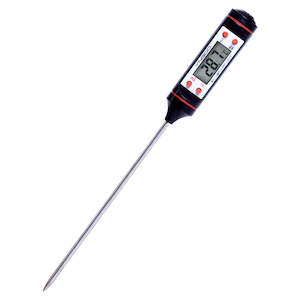 Digital Food Thermometer Probe Black