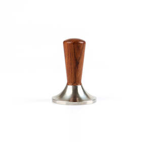 Coffee Tamper: 53MM Coffee Tamper Ripple Base with Red Rosewood Wooden Handle