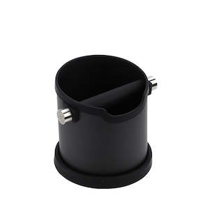 Coffee Knock Box: Coffee Knock Box Stainless-Steel Dump Bin Black