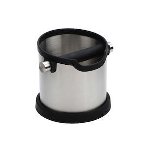 Coffee Knock Box Stainless-Steel Dump Bin Silver