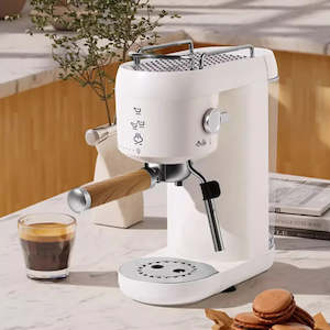 Coffee Machines: Compact Barista Espresso Machine White 1.2L