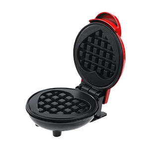 Electric Non-Stick Heart Shape Mini Waffle Maker 350W
