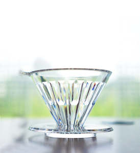 Coffee Dripper: TIMEMORE Crystal Eye Plastic Dripper V60 Pour over Coffee Maker 1-2 Cups (v01)