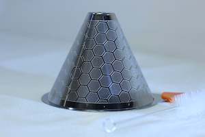 Small Stainless-Steel Pour Over Coffee Filter with Honeycomb Pattern