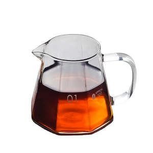 V60 Glass Coffee Range Server - Octagon Design 450M