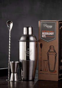 Premium Cocktail Shaker Set of 3 Stainless Steel 700ml