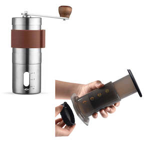 Bundle Selection: Portable Espresso Coffee Maker with Coffee Grinder Bundle