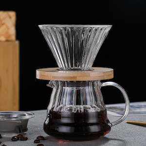 Bundle Selection: V60 Pour Over Coffee Maker V01 Bundle: Coffee Server, Coffee Dripper, Paper Filter