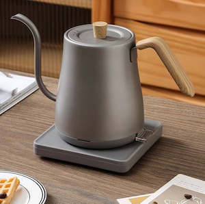 Electric Gooseneck Kettle for Pour-over Coffee Grey 800ML 1000W