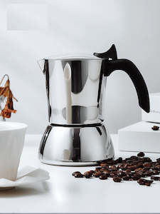 Stovetop Moka Pot Stainless Steel Moka Express Coffee Maker 200ML