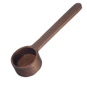 Wooden Coffee Scoop with Long Handle – 10G Walnut