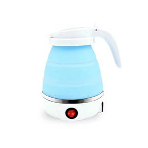 Under 50: Foldable Silicone Hot Water Kettle 600ml Blue