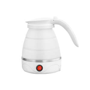 Foldable Silicone Hot Water Kettle 600ml White