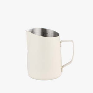 Under 50: Barista Milk Frothing Jug 450ml – White with Angled Spout