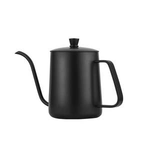 Gooseneck Kettles: 350ml Black Stainless Steel Gooseneck Kettle with Lid