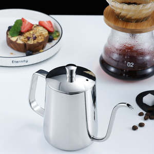350ml Stainless Steel Gooseneck Coffee Kettle with Lid