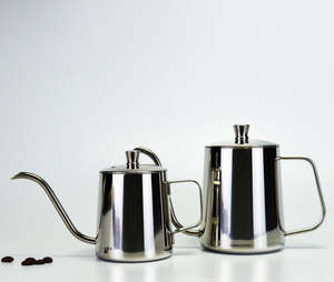 600ml Stainless Steel Gooseneck Coffee Kettle with Lid