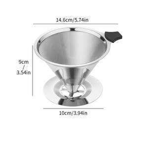 Stainless Steel Pour Over Coffee Filter V2 – Reusable Paperless Dripper