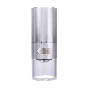 Home Electrics: Touch Control Rechargeable Coffee Grinder – Silver