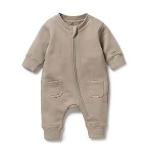 Organic Cotton Terry Growsuit | Stone (LUCKY LAST!)