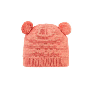 Headwear Accessories: Organic Beanie Snowy | Coral