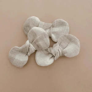 Headwear Accessories: Bow Headband | Linen Gingham