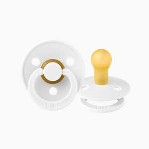Dummies Pacifiers: Round | White