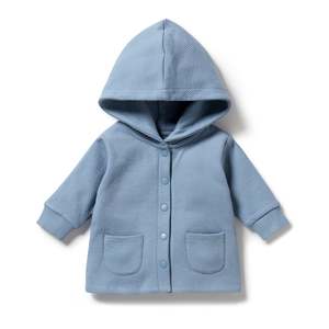 Knit: Organic Cotton Quilted Jacket | Storm Blue (LUCKY LAST!)