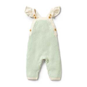 Winter Ready: Knitted Ruffle Overall | Mint Green (LUCKY LAST!)