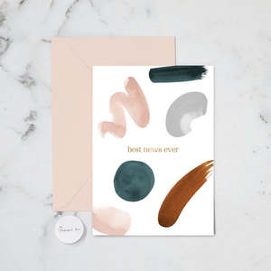 Greeting Cards: Best News Organic Shape | Greeting Card