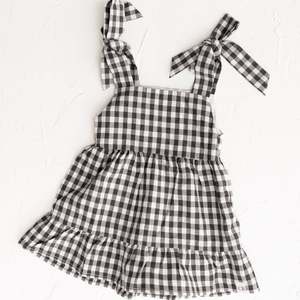Cinnamon Baby | Black Gingham Dress