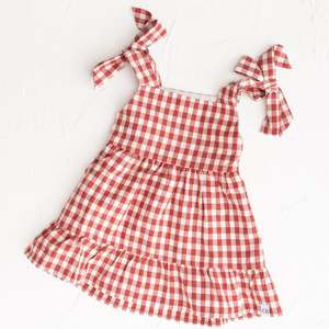 Cinnamon Baby | Crimson Gingham Dress