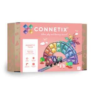 Connetix: Connetix | Pastel Mega Pack – 202pc Magnetic Tile Set