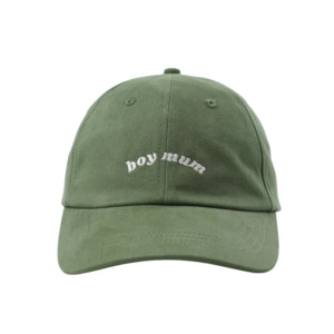 No Sleep Society Boy Mum Cap - Green | White Fox & Co