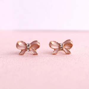 Jewellery: Lauren Hinkley | Pink Bow Earrings