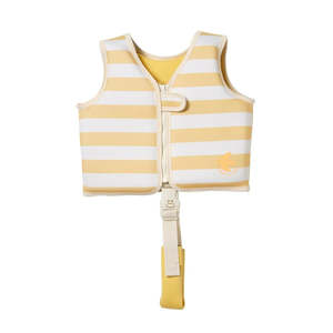 Sunnylife Kids Swim Vest 2–3 Years | Sammy the Seagull (Mustard Stripe)