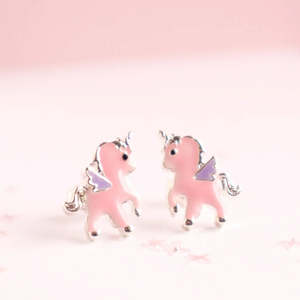 Lauren Hinkley | Pink Unicorn Earrings in Fairy Magic Trinket Box