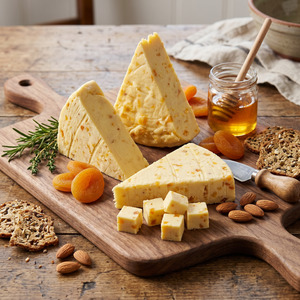 English Cheeses: Apricot Wensleydale