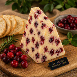 English Cheeses: Cranberry Wensleydale