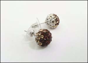 Earrings: Fireball Studs/Bronze