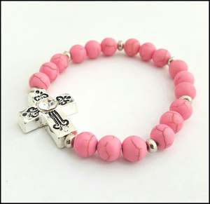 Bracelets & Cuffs: Antique Cross ( Candyfloss) Bracelet