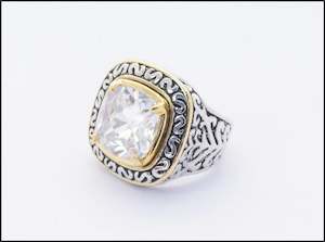Rings: Filigree Square Ring