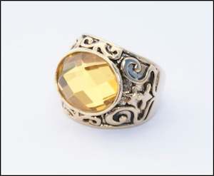 Rings: Topaz Oval Ring