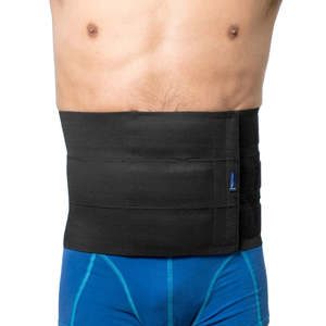 Abdominal Supports: ABDOMINAL BINDER 3 PANEL BLACK