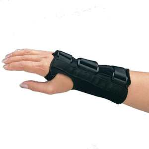 Wrist Stabilisers Moderate: COMFORT COOL D-RING LONG LENGTH WRIST SPLINT WITH ALUMINIUM VOLAR SUPPORT LATEX FREE