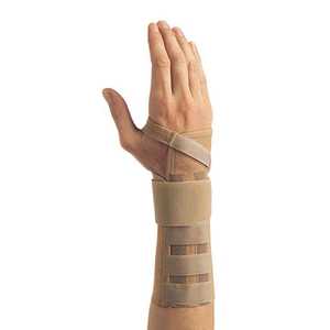 Wrist Braces Maximum: LIBERTY ELASTIC LONG BEIGE WRIST BRACE WITH ALUMINIUM STAY 23CM LENGTH