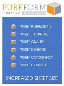 Eva Sheeting: EVA PUREFORM 120 BLUE 3MM 1180MM X 940MM